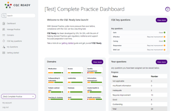 practice dashboard preview